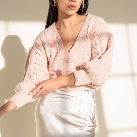 For Love and Lemons cropped Amaryllis cardigan - Picture 2 of 8